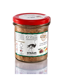 O'CANIS Fleischgericht: Strauß mit Kartoffeln im Glas 300 g