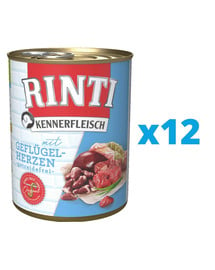 RINTI Kennerfleisch Geflügelherzen 12 x 400 g