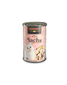 LEONARDO Lachs mit extra Filet Nassfutter für Katzen 6x400g
