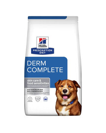 HILL'S Prescription Diet Canine Derm Complete karma wzmacniająca skórę psa 24 kg (2x12 kg)