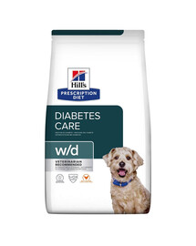 HILL'S Prescription Diet w/d Diabetes Care Chicken Adult dla psów ze skłonnością do nawagi / po kastracji 20 kg (2x10 kg)