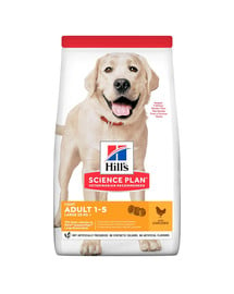 HILL'S Science Plan Canine Adult Light Large breed Chicken 18 kg Hundefutter Huhn für große Rassen