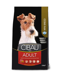 FARMINA Cibau Adult Mini Futter für ausgewachsene kleine Hunde 2,5 kg