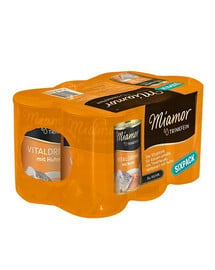 MIAMOR Trinkfein Hühnersuppe für Katzen 24 x 135 ml