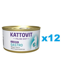 KATTOVIT Feline Diet Gastro Ente 12 x 85 g