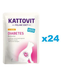 KATTOVIT Feline Diet Diabetes Huhn  24 x 85 g