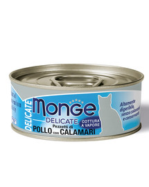 MONGE Delicate Hühnchen mit Calamari 80 g