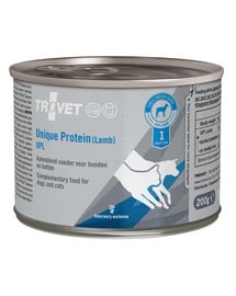 TROVET Unique Protein Lamb UPL Nassfutter für Hunde und Katzen mit Lammfleisch 12x200 g