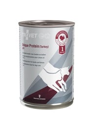 TROVET Unique Protein Turkey UPT Nassfutter für Hunde und Katzen mit Pute 12x400 g