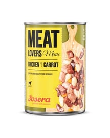 JOSERA Meatlovers Menu Hähnchen mit Karotten 400 g