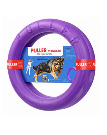 PULLER Standard Dog Fitness Spielring für mittel und große Hunde, Doppelpack, 28 cm