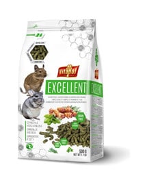 VITAPOL Excellent Alleinfuttermittel für Chinchillas und Esel 500 g