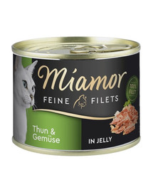 MIAMOR Feline Filets Thunfisch mit Gemüse in Gelee 185 g