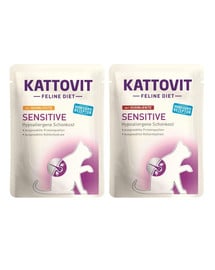 KATTOVIT Feline Diet Sensitive 20x85g MIX Huhn Ente / Pute