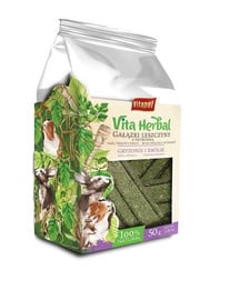 VITAPOL Puff-Rolls Haselnusszweige mit Petersilie für Nagetiere 200g