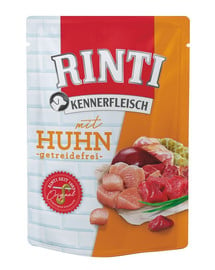 RINTI Kennerfleisch Chicken Huhn Nassfutter für Hunde 400 g