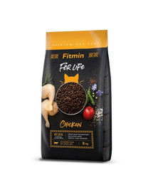 FITMIN Cat For Life Adult Chicken 8 kg für ausgewachsene Katzen mit Huhn