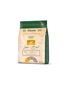 FITMIN Dog Mini Puppy Lamb&Beef 2,5 kg  für Welpen kleiner Rassen