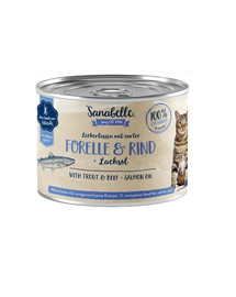 SANABELLE Forelle & Rindfleisch 195 g Nassfutter für ausgewachsene Katzen