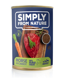 SIMPLY FROM NATURE Pferdefleisch mit Leinsamen 400 g