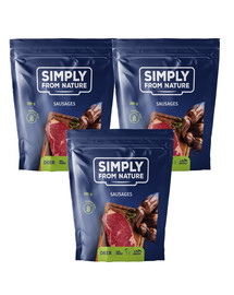 SIMPLY FROM NATURE Sausages with deer Würste mit Hirsch 3x300 g