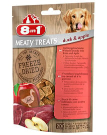 8in1 Meaty Treats Gefriergetrocknete Fleisch-Snacks Ente & Apfel 50 g