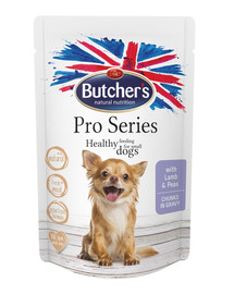 BUTCHER'S ProSeries Dog mit Lammfleisch und Erbsenstücken in Sauce 100 g