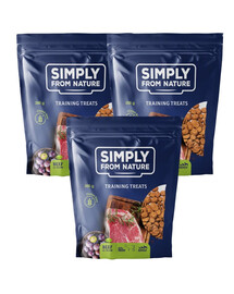 SIMPLY FROM NATURE Trainingssnacks Rindfleisch und Pflaume 3 x 300 g