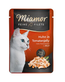 MIAMOR Feline Filets Huhn mit Tomate in Gelee 24x100 g