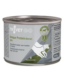 TROVET Unique Protein Horse UPH Nassfutter für Hunde und Katzen mit Pferdefleisch 12x200 g