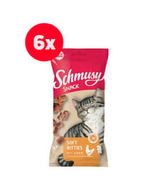 SCHMUSY SNACK Soft Bitites weiche Entenbisse 6 x 60 g