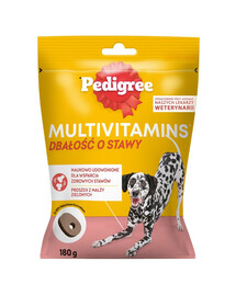 PEDIGREE Multivitamins Dbałość o stawy Kurczak 180 g karma uzupełniająca na stawy dla dorosłych psów