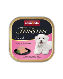 ANIMONDA Vom Feinsten Adult Turkey&Ham 150 g Truthahn und Schinken für adulte Hunde