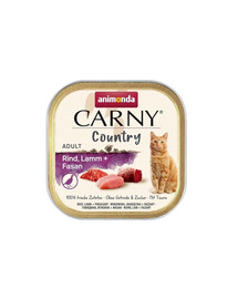 ANIMONDA Carny Country Adult Beef&Lamb&Pheasant 100 g Rind, Lamm und Fasan für adulte Katzen