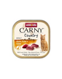 ANIMONDA Carny Country Adult Chicken&Duck&Goose 100 g Huhn, Ente und Gans für adulte Katzen