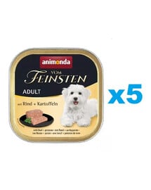 ANIMONDA Vom Feinsten Adult Rind + Kartoffeln 5 x 150 g