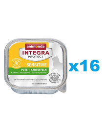 ANIMONDA Integra Sensitive Truthahn mit Kartoffeln 16x 100 g