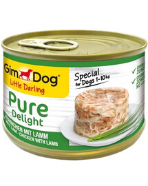 GIMDOG Pure Delight Chicken&Lamb150 g Huhn und Lamm für ausgewachsene Hunde kleiner Rassen