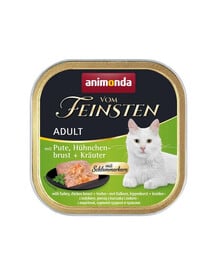 ANIMONDA Vom Feinsten Pate Pute, Huhn mit Kräutern 100g