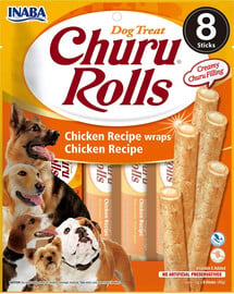 INABA Churu Rolls Chicken 8x12g Hühnerwraps für Hunde