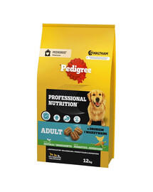 PEDIGREE Adult Professional Nutrition 12 kg mit Geflügel und Gemüse für große und mittelgroße Hunde