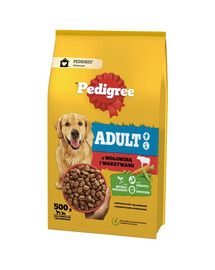 PEDIGREE Adult 500 g z wołowiną i warzywami dla psów dużych i średnich ras