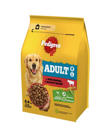 PEDIGREE Adult 2.6 kg z wołowiną i warzywami dla psów dużych i średnich ras