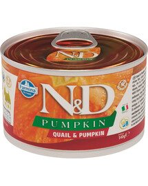 FARMINA N&D Wachtel & Kürbis Adult Nassfutter Mini 140 g