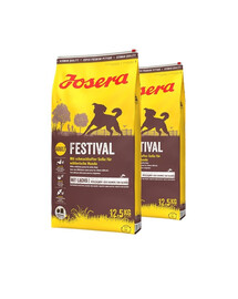 JOSERA Festival 2x12,5kg für wählerische erwachsene Hunde mit Sauce