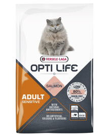 VERSELE-LAGA Opti Life Cat Adult Sensitive Salmon 7.5 kg für empfindliche erwachsene Katzen