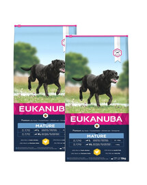EUKANUBA Senior Large Breeds Chicken Trockenfutter für ältere Hunde großer Rassen  2 x 15kg