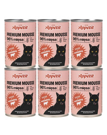 COMFY APPETIT PREMIUM Mousse mit Rindfleisch für Katzen 6x 400 g