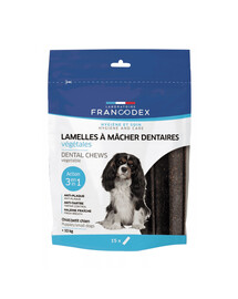 FRANCODEX pflanzliche Kaustreifen Kausnacks 224g für Hunde 5 - 10 kg