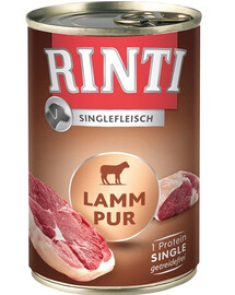 RINTI Singlefleisch Pur Monoprotein Lamm 6x400g
